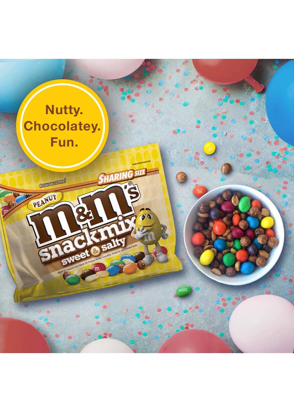 M&M's Peanut Chocolate Snack Mix Sweet & Salty Sharing Size Pouch; image 3 of 6