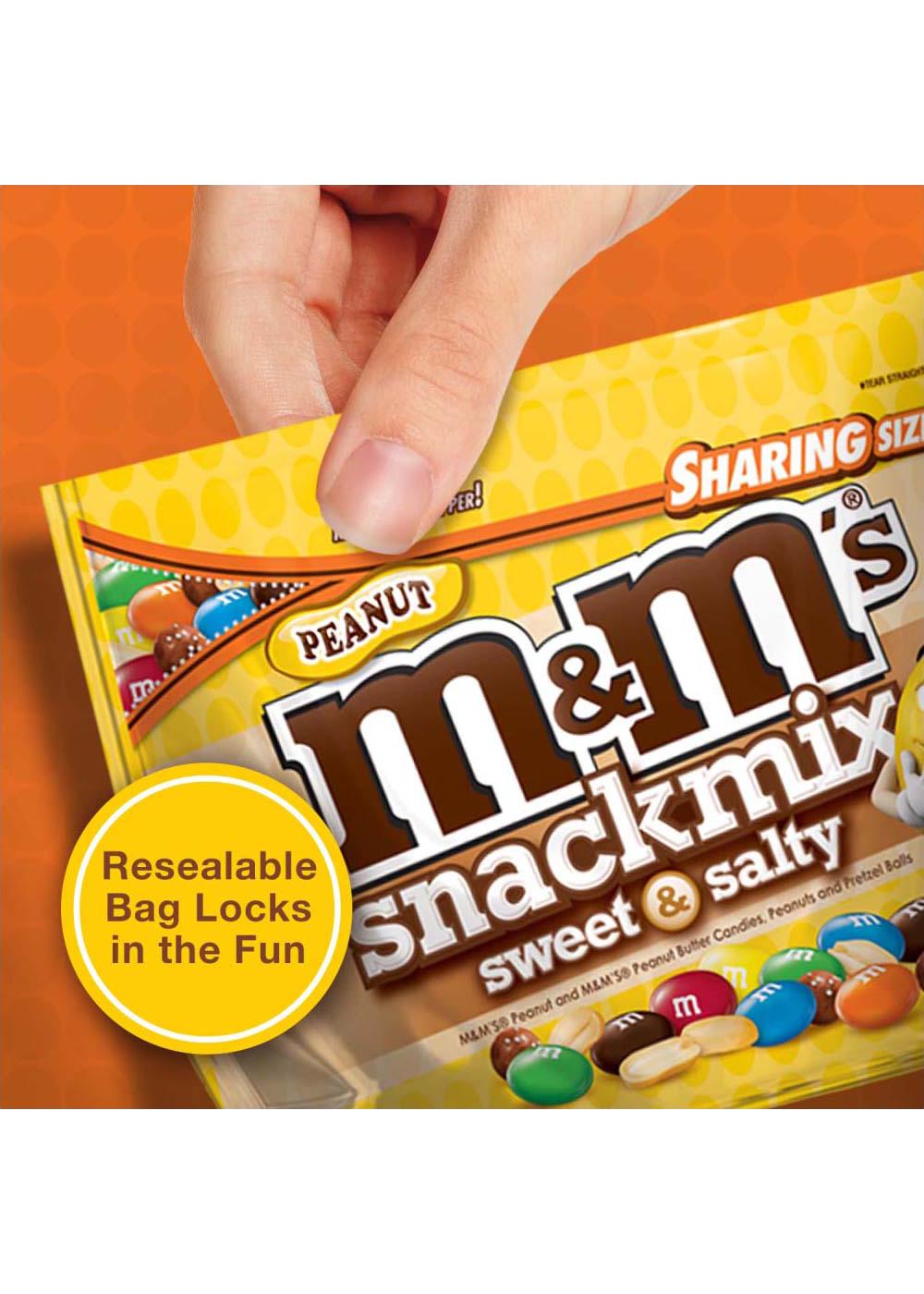 M&M's Peanut Chocolate Snack Mix Sweet & Salty Sharing Size Pouch; image 4 of 6