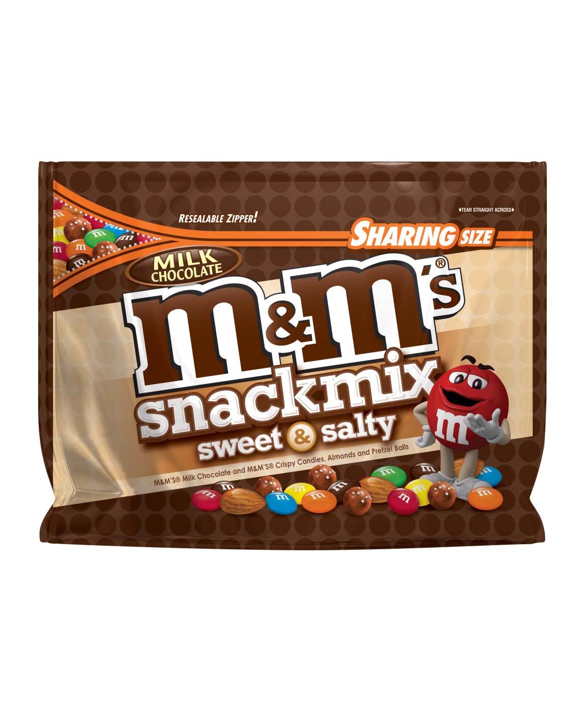 M&M's Milk Chocolate Snack Mix Sweet & Salty Sharing Size Pouch; image 1 of 6