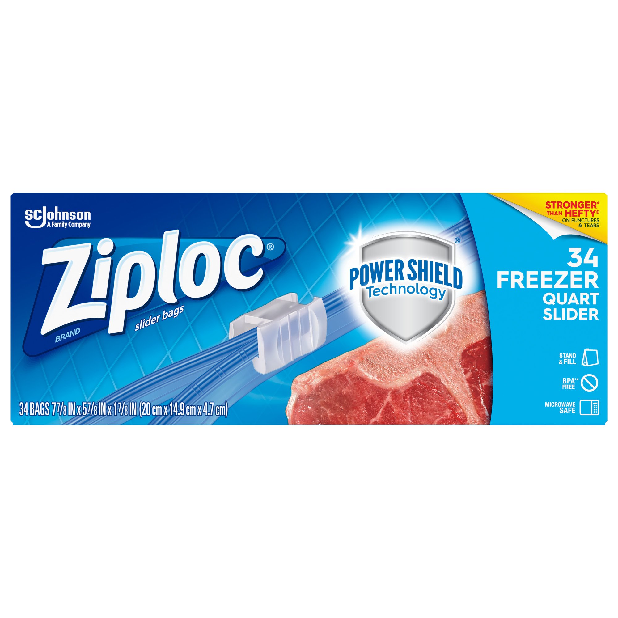 Ziploc® Freezer Bags Quart Ziploc® Brand SC Johnson | vlr.eng.br