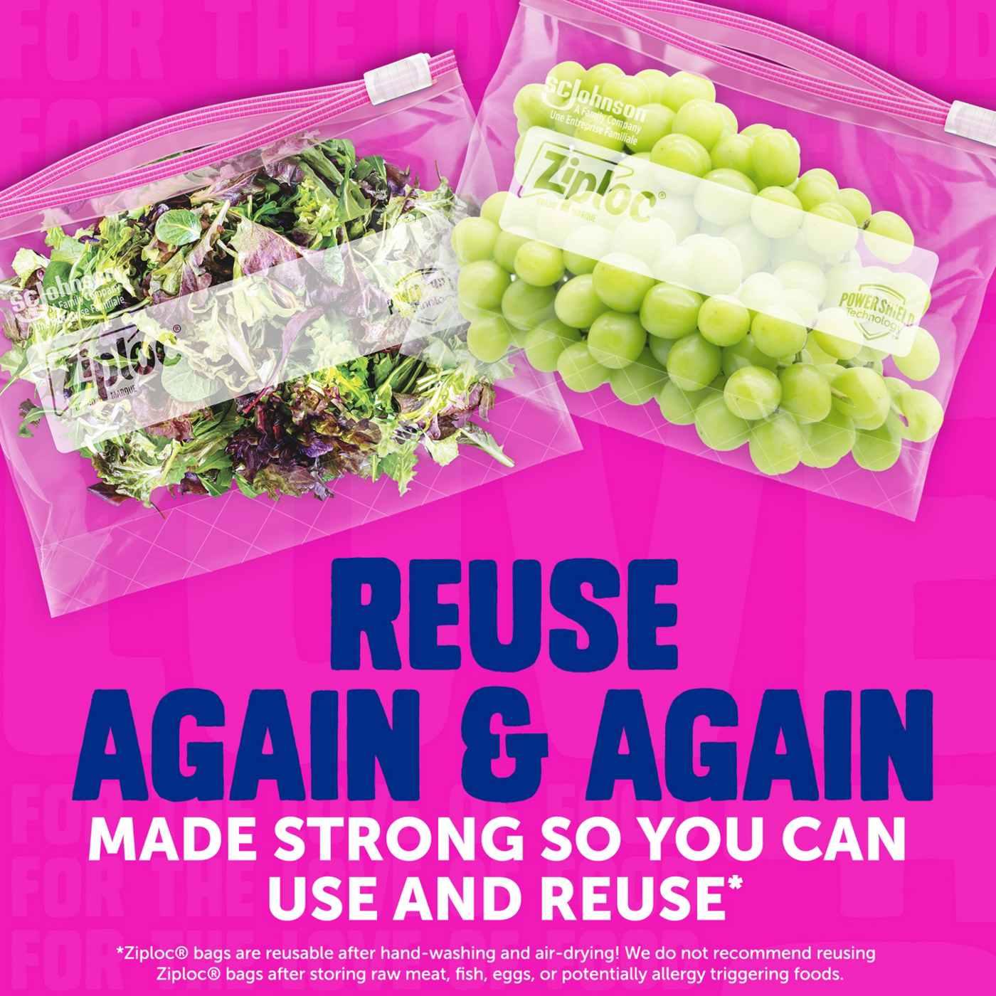 Ziploc Storage Slider Gallon Bags, Power Shield Technology, Expandable Bottom; image 2 of 8