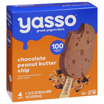 Yasso Chocolate Peanut Butter Chip Frozen Greek Yogurt Bars