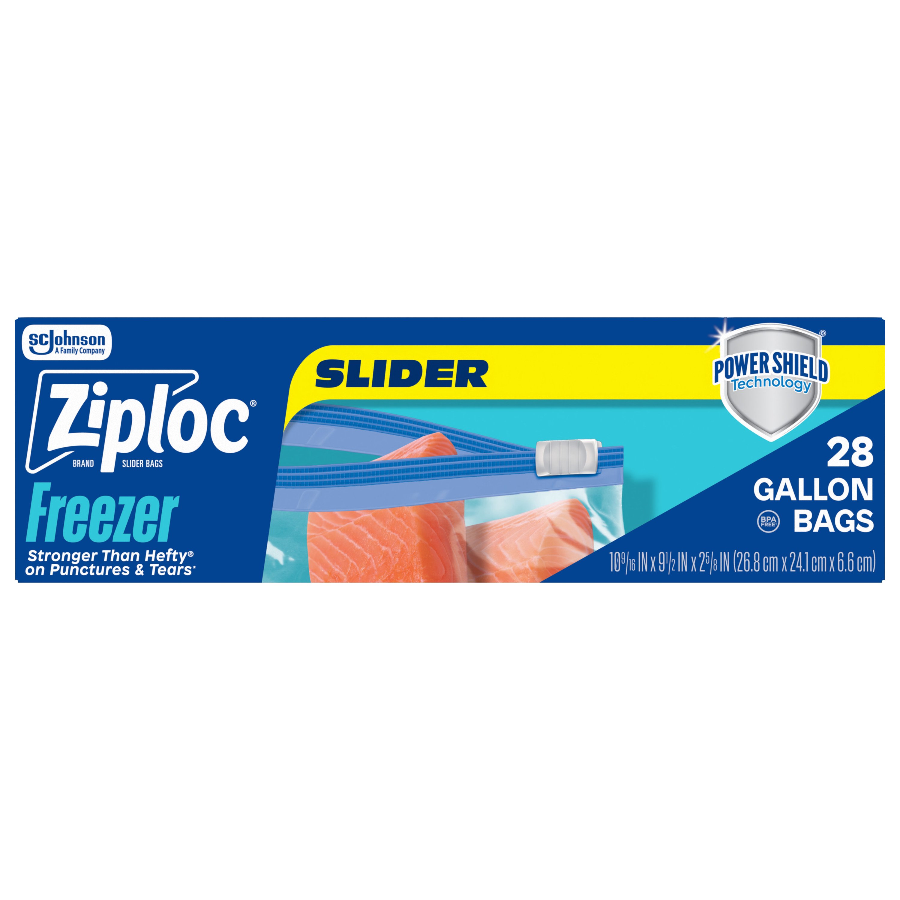 Ziploc Slider Stand & Fill Gallon Freezer Bags Shop Storage Bags at HEB