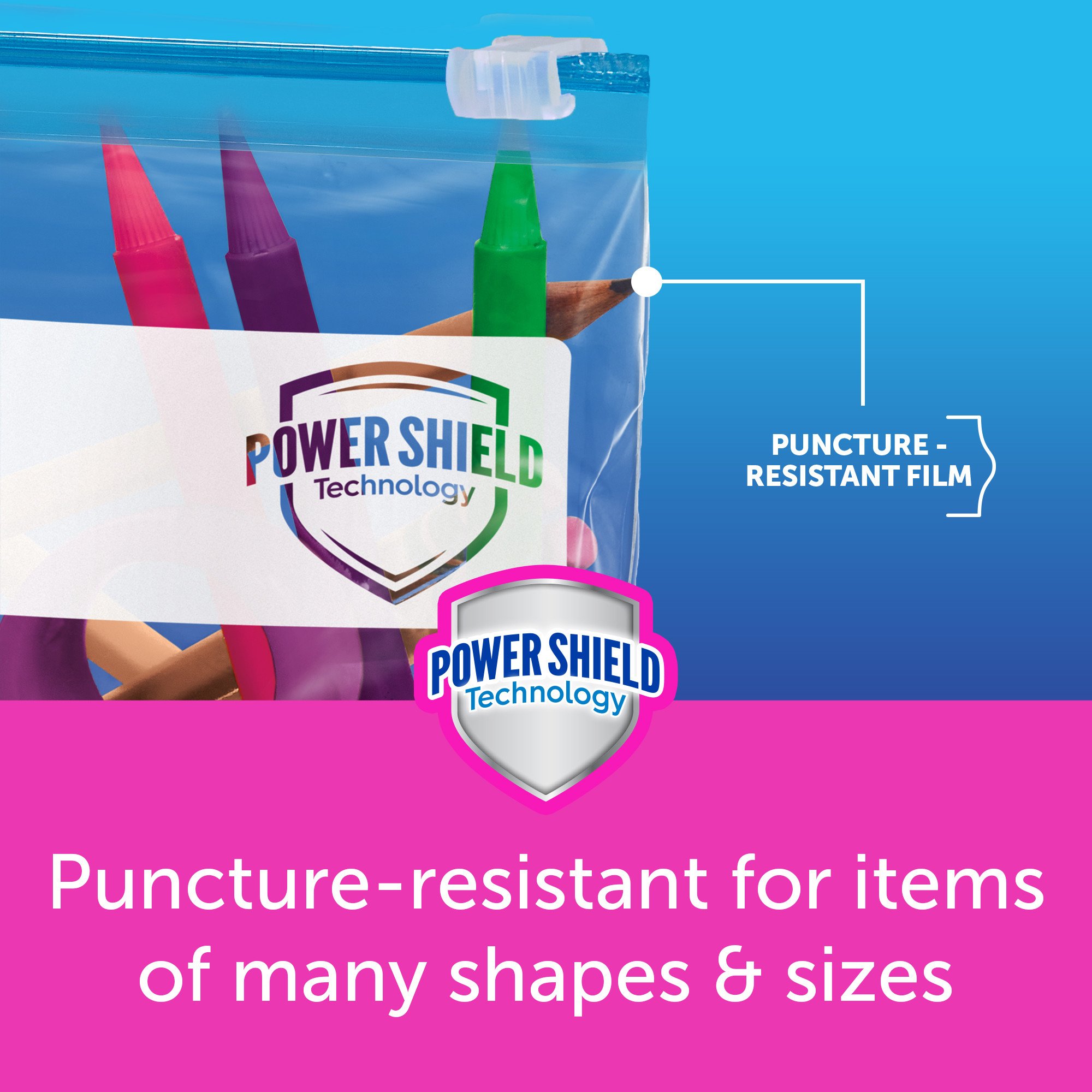 Ziploc Gallon Freezer Slider Bags, Power Shield Technology - Shop Storage  bags at H-E-B