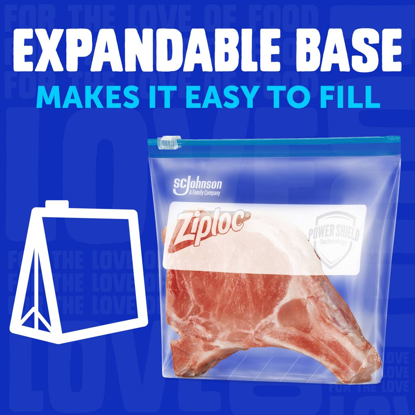 Ziploc Gallon Freezer Slider Bags, Power Shield Technology; image 13 of 17