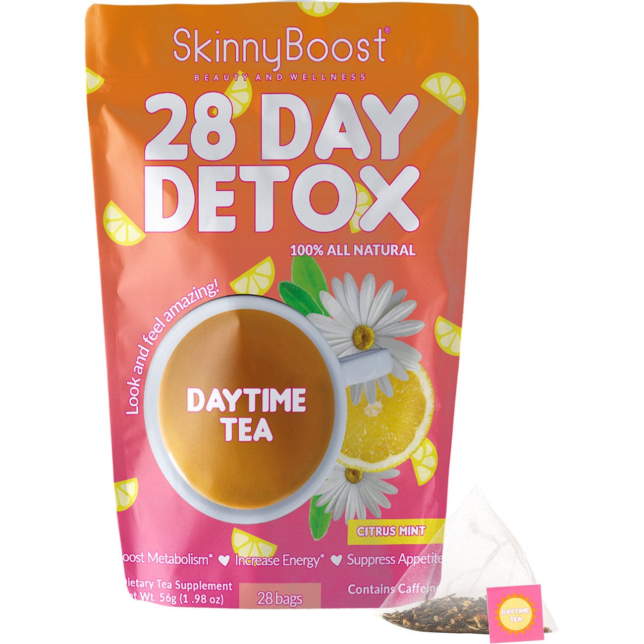 Skinny Boost 28 Day Detox Daytime Tea Shop Tea at HEB.