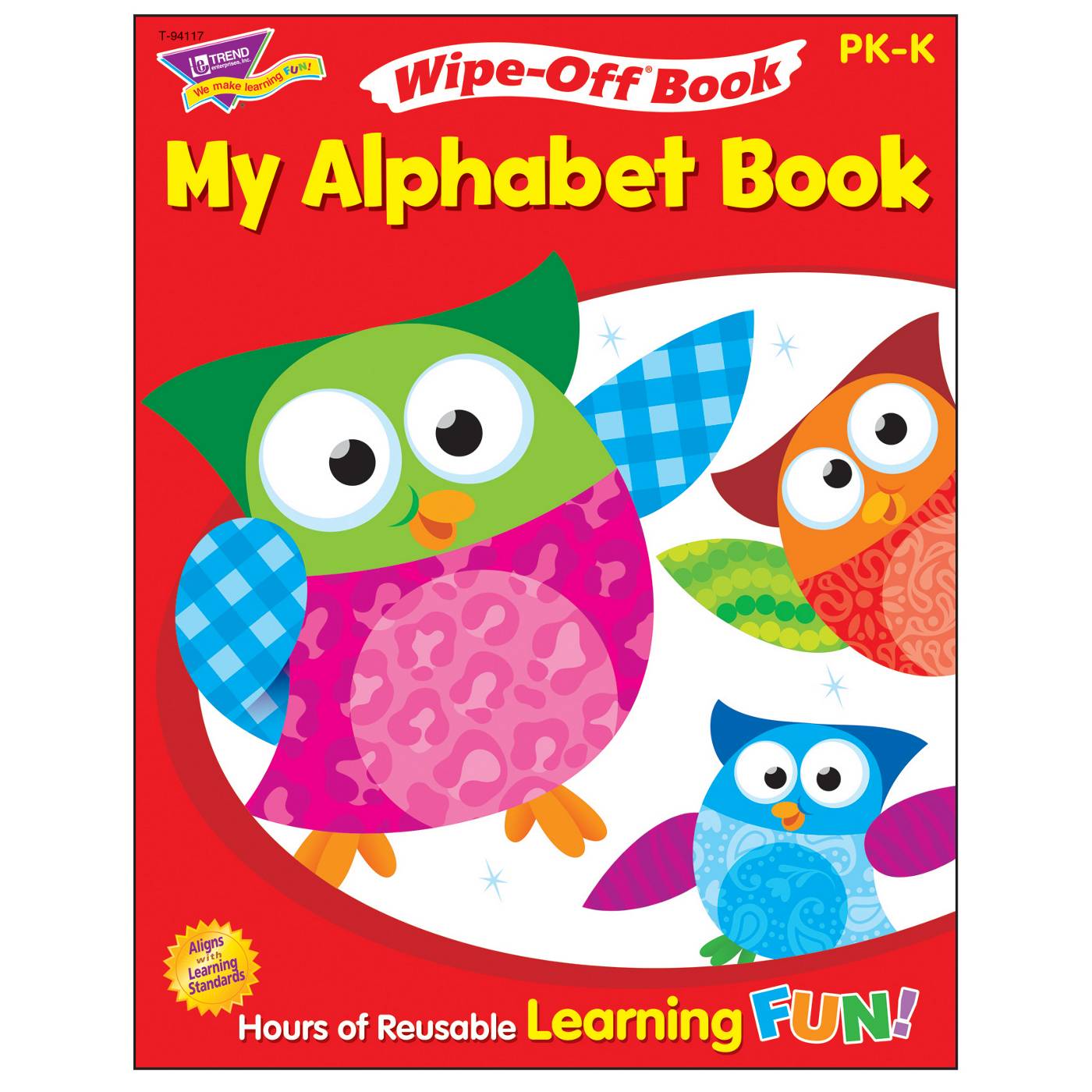Trend Enterprises My Alphabet Wipe-Off Activity Book; image 1 of 3