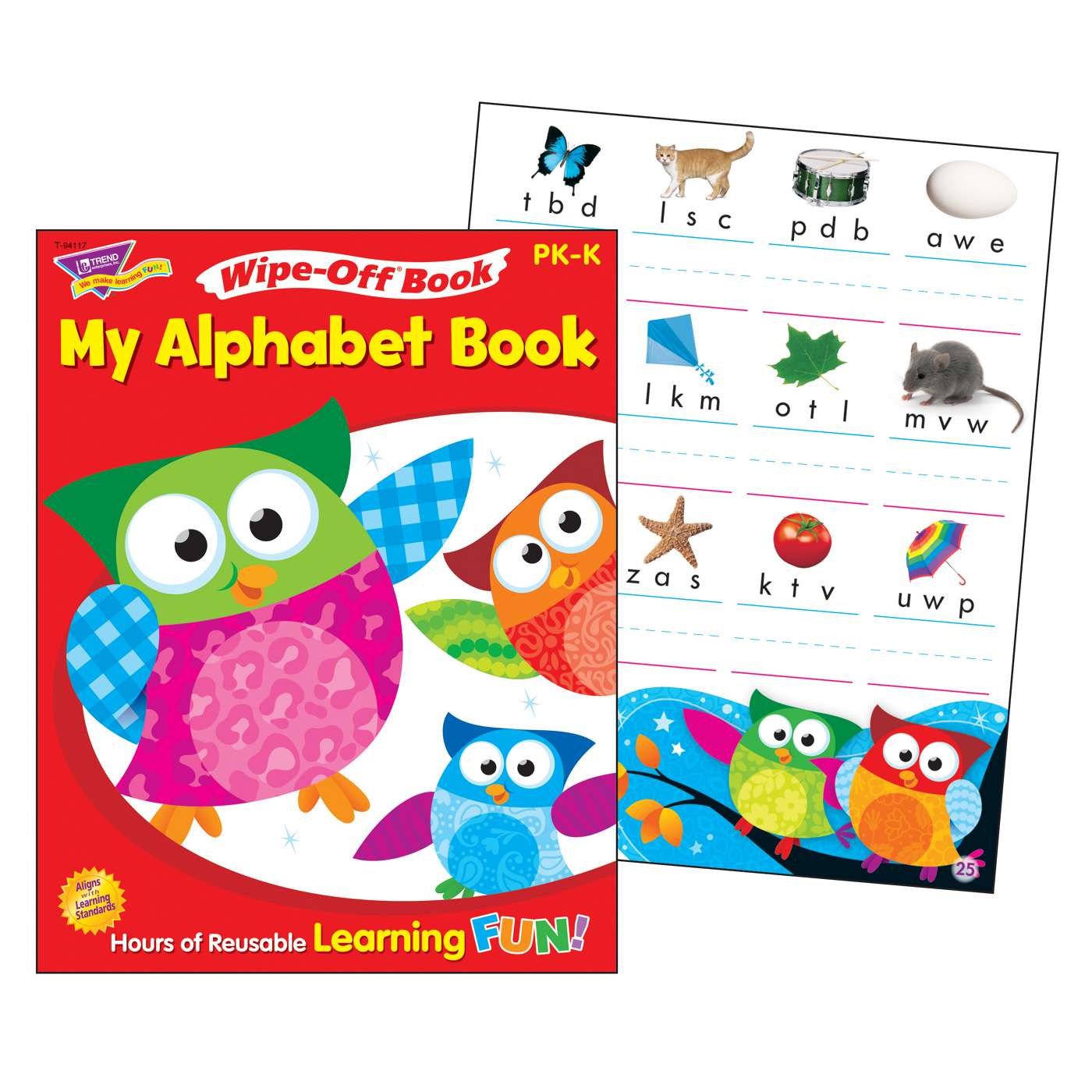 Trend Enterprises My Alphabet Wipe-Off Activity Book; image 2 of 3