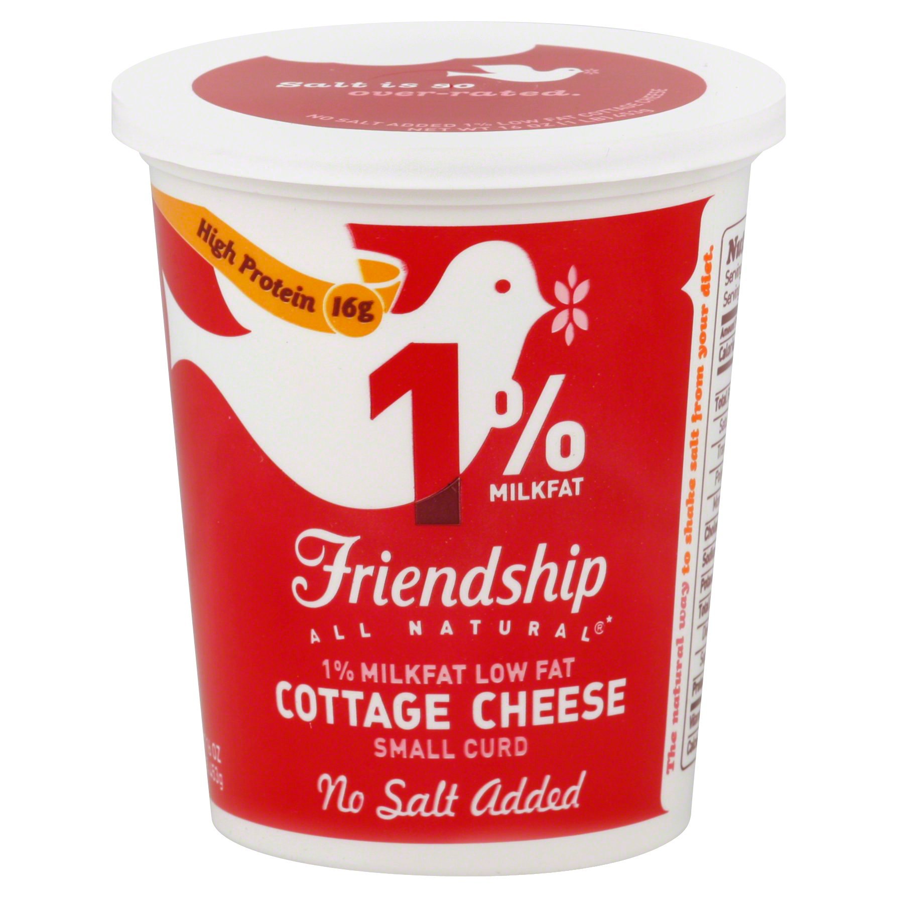 Friendship 1 Milkfat Low Fat Small Curd Cottage Cheese Shop Cottage