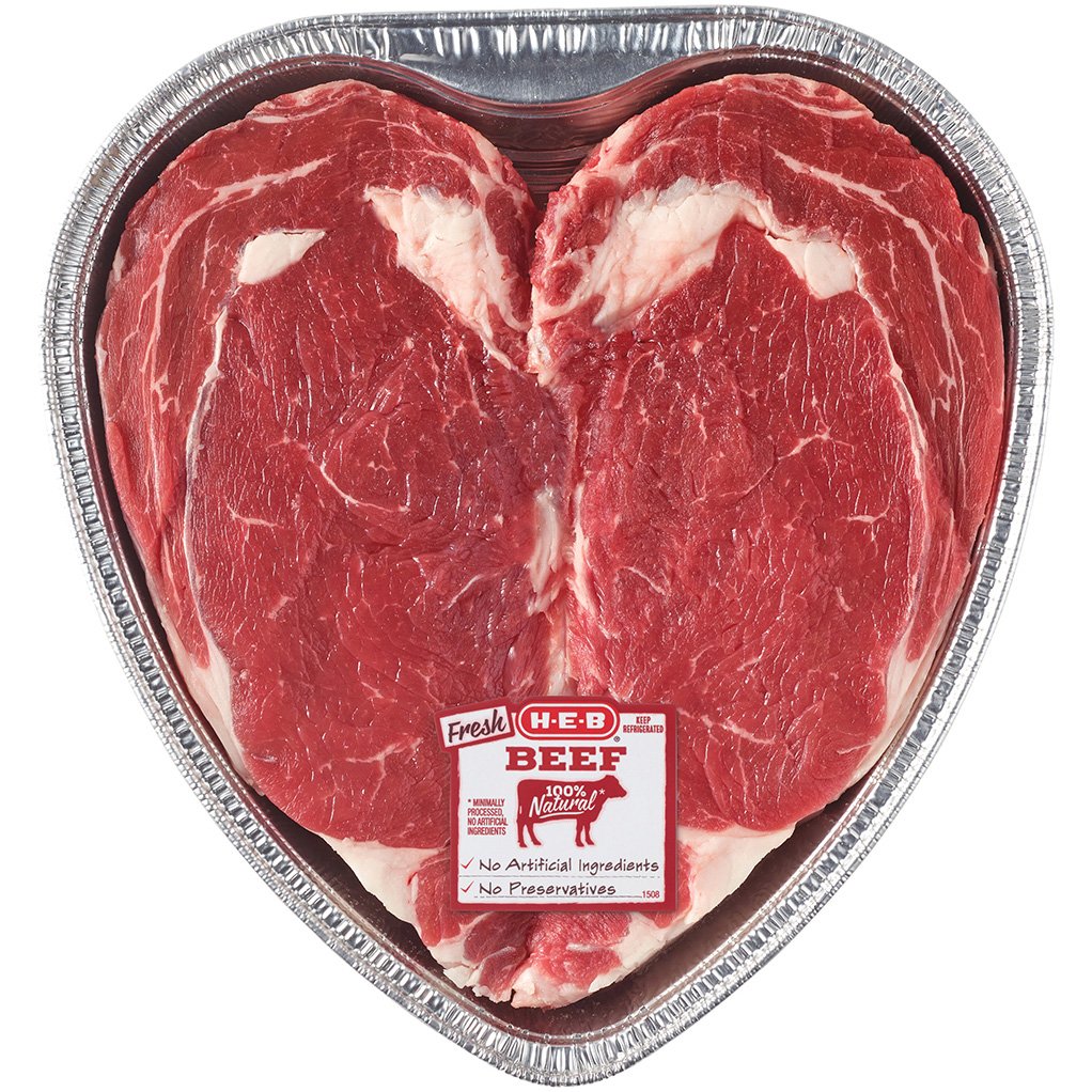 HEB Boneless Beef Ribeye Sweetheart Steak USDA Select Shop Beef