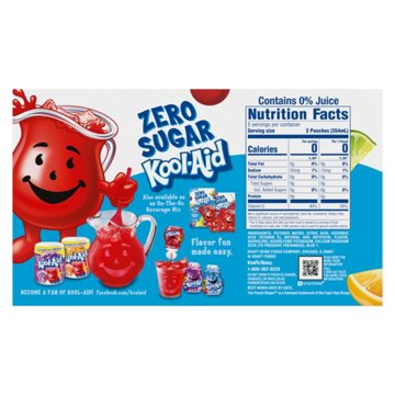Kool-Aid Jammers Zero Sugar Tropical Punch 10 pk Juice Pouches, 6 oz