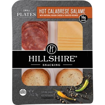 Hillshire Snacking Protein Small Plates - Hot Calabrese Salami & Gouda Cheese, 2.76 oz