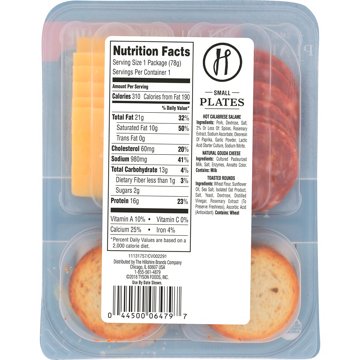 Hillshire Snacking Protein Small Plates - Hot Calabrese Salami & Gouda Cheese, 2.76 oz