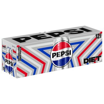 Pepsi Diet Cola Soda Soft Drink 12 pk Cans