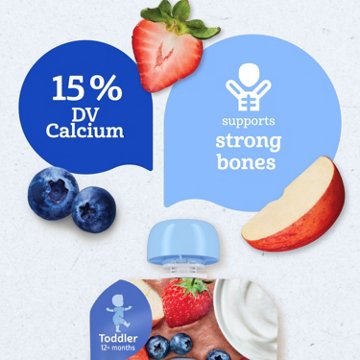 Gerber Snacks for Toddler Fruit & Yogurt Pouch - Very Berry