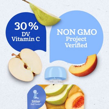 Gerber Toddler Food Puree Pouch - Apple Pear & Peach