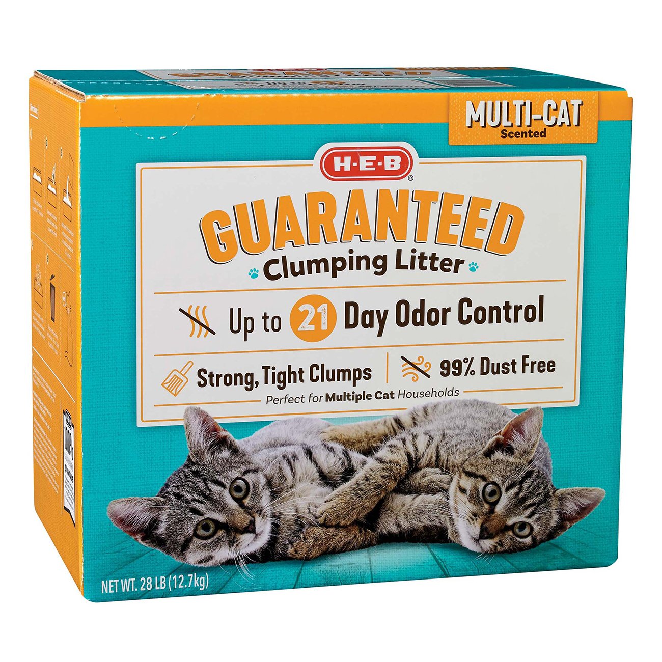 Scented clumping outlet cat litter