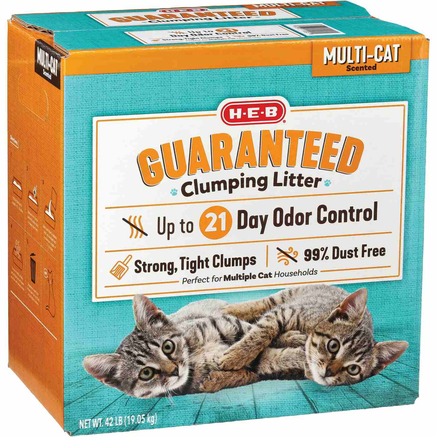 H-E-B Scented Multi-Cat Guaranteed Clumping Litter; image 2 of 2