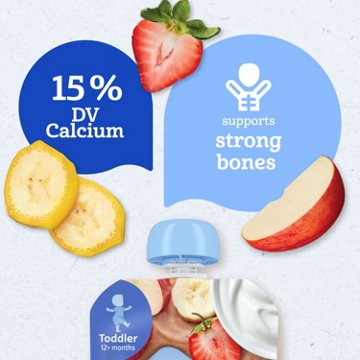Gerber Snacks for Toddler Fruit & Yogurt Food Pouch - Strawberry & Banana