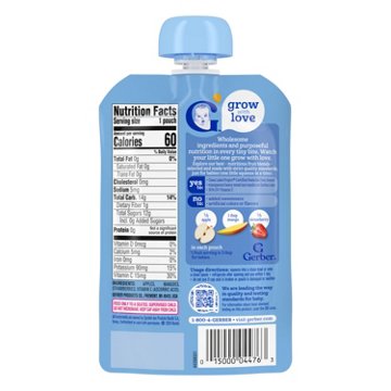 Gerber Stage 2 Baby Food Pouch - Apple Mango Strawberry Puree