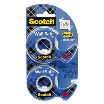 Scotch Wall-Safe Tape, 2 pk