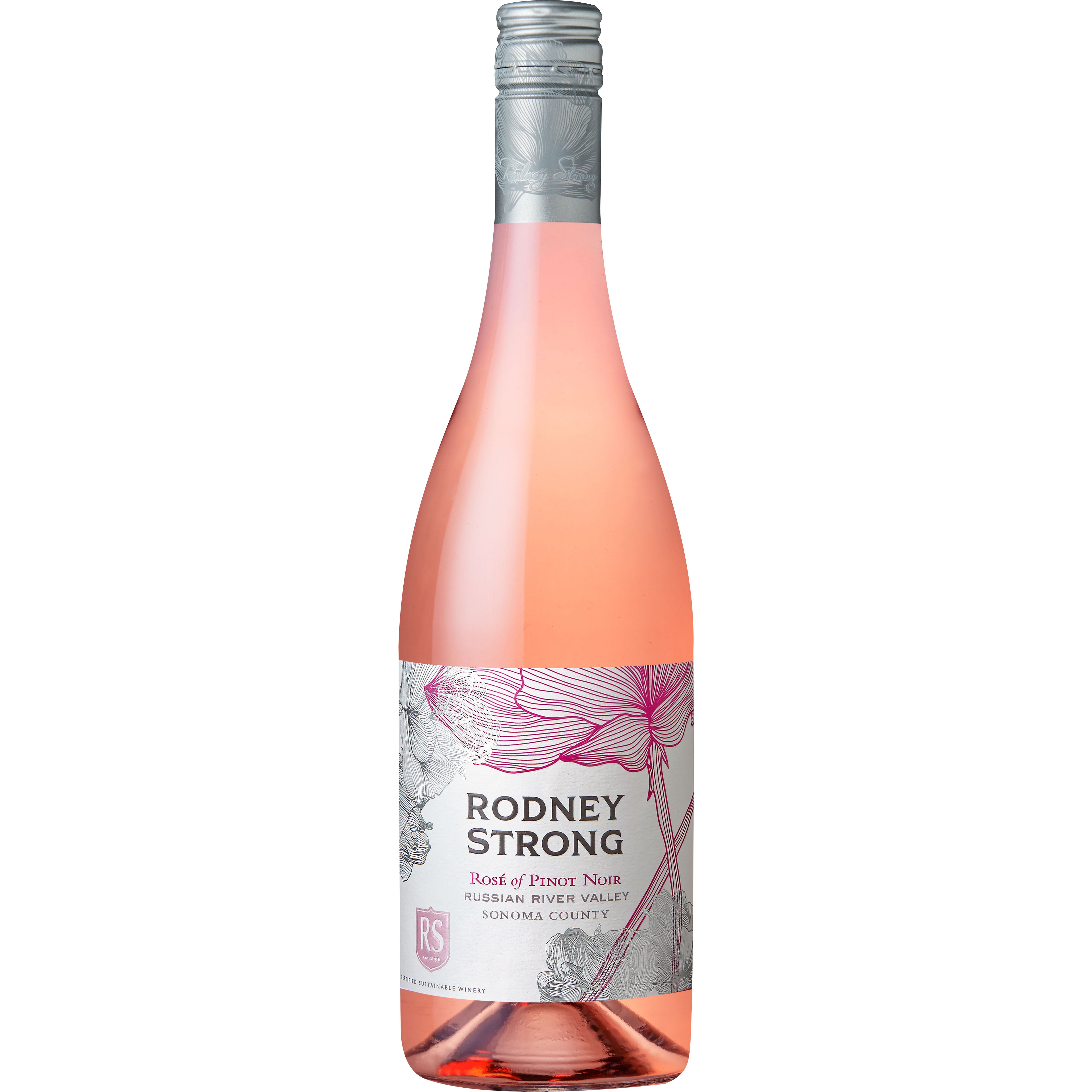 Rodney Strong Russian River Valley Rose of Pinot Noir California Red Wine, 750 mL
