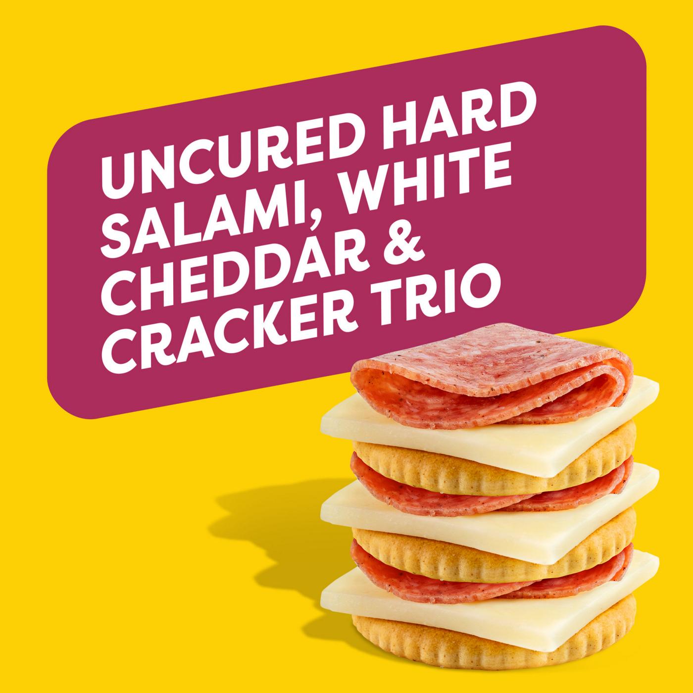 Oscar Mayer Bites Snack Tray - Uncured Hard Salami, White Cheddar & Crackers Trio; image 2 of 7