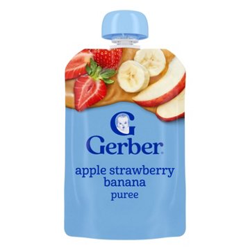 Gerber Natural for Baby Food Pouch - Apple Strawberry & Banana