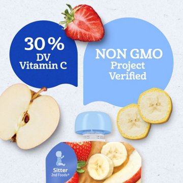 Gerber Natural for Baby Food Pouch - Apple Strawberry & Banana