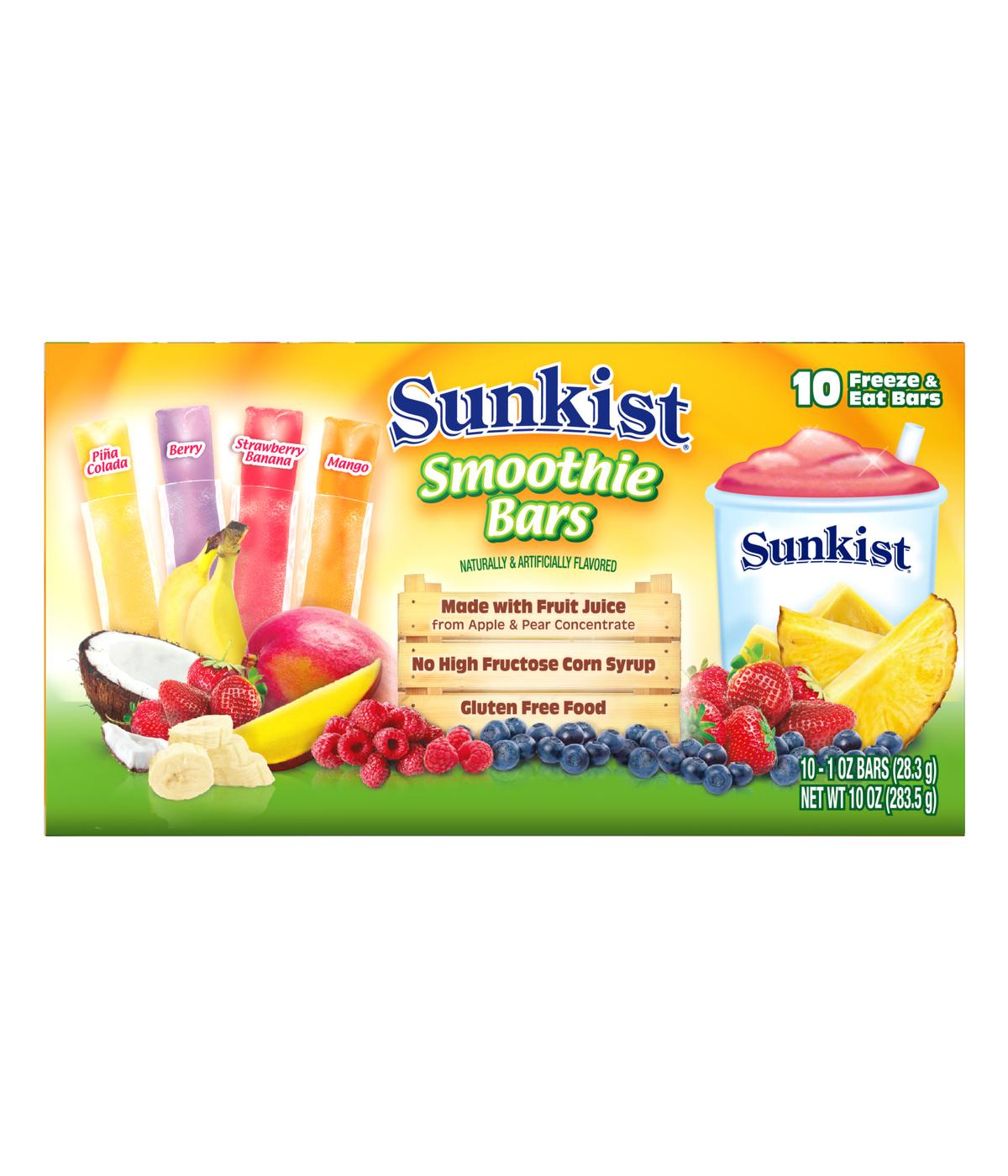 Tasty Smoothie Bars Bundle - 20 Freeze & Eat Fruit Bars Gluten Free No High Fructose