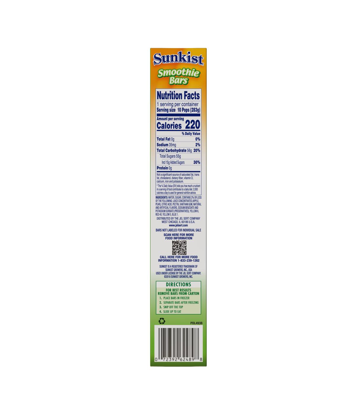 Sunkist Smoothie Freezer Bars; image 3 of 4