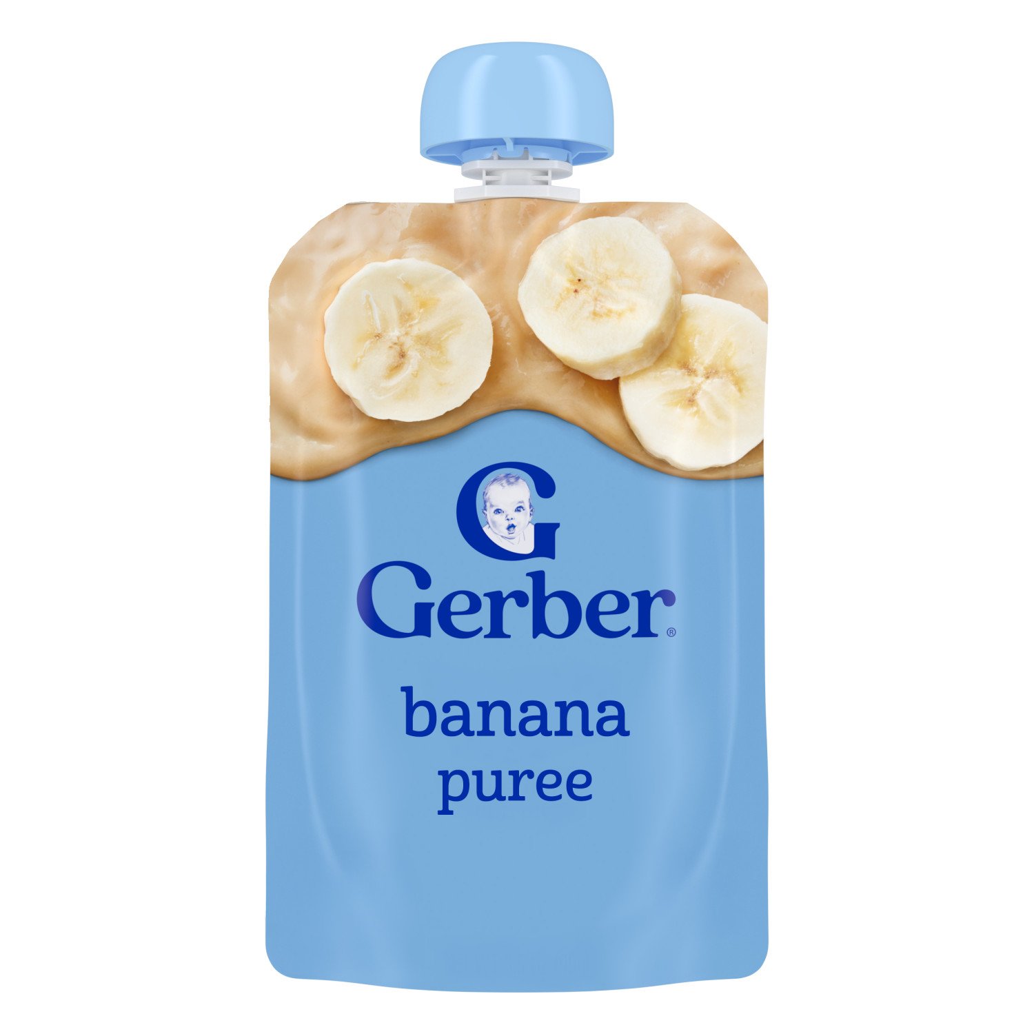 Gerber Stage 2 Baby Food Pouch - Banana Puree, 3.5 oz