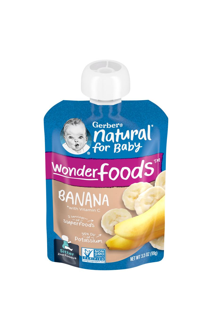 Gerber Natural for Baby Wonderfoods Pouch - Banana; image 1 of 8