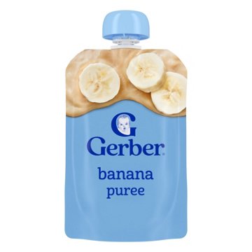 Gerber Stage 2 Baby Food Pouch - Banana Puree