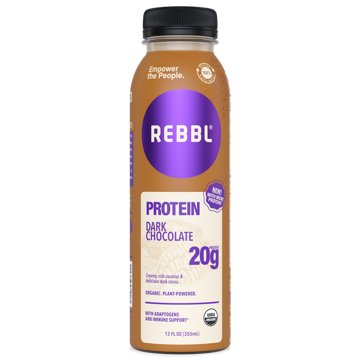 REBBL 20g Protein Shake - Dark Chocolate, 12 oz
