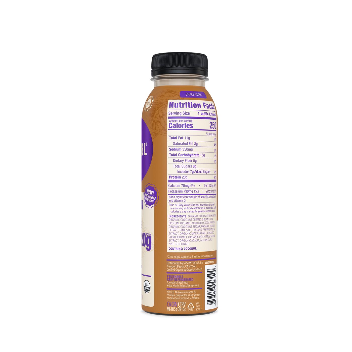 REBBL 20g Protein Shake - Dark Chocolate; image 4 of 4