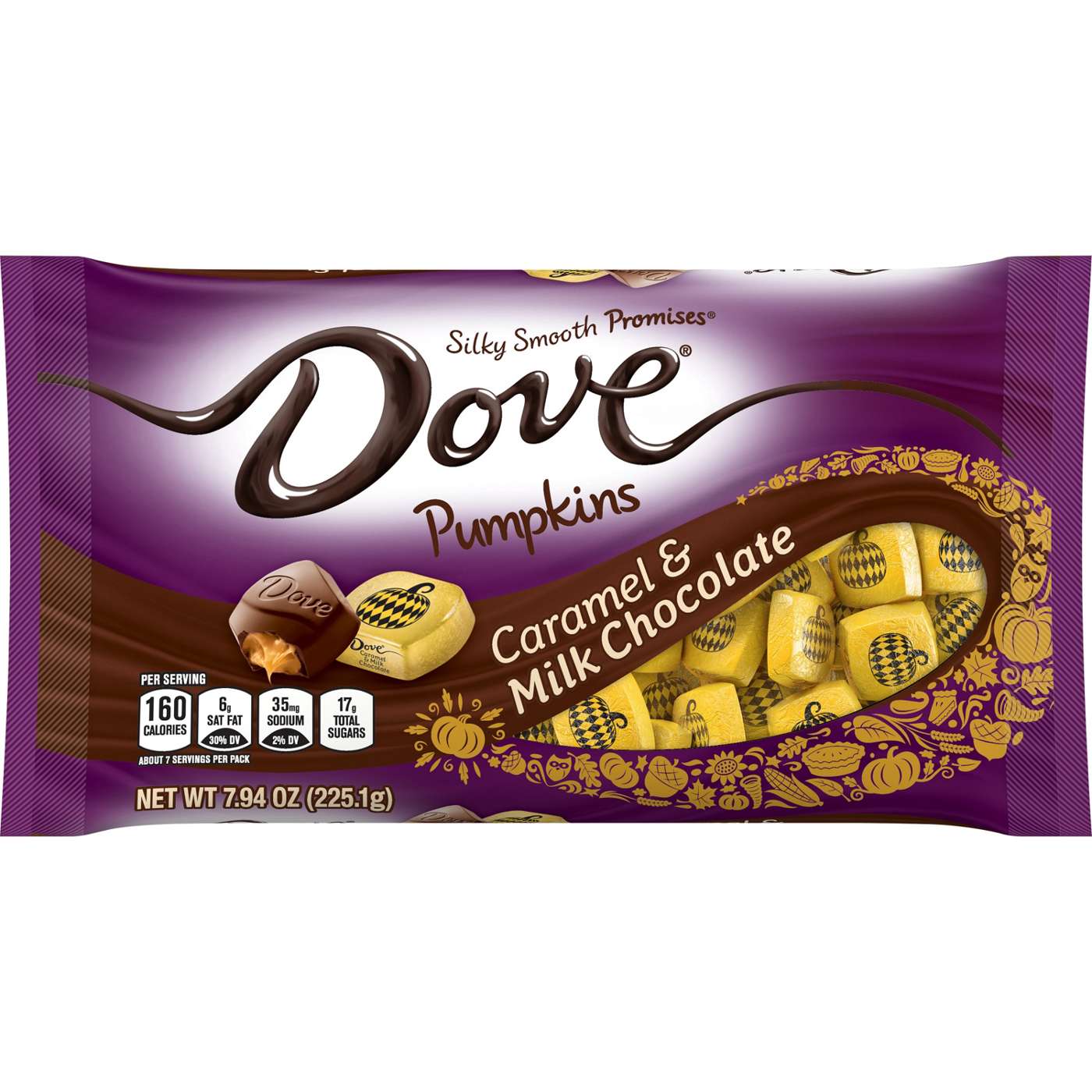 Dove Caramel & Milk Chocolate Pumpkins; image 1 of 7