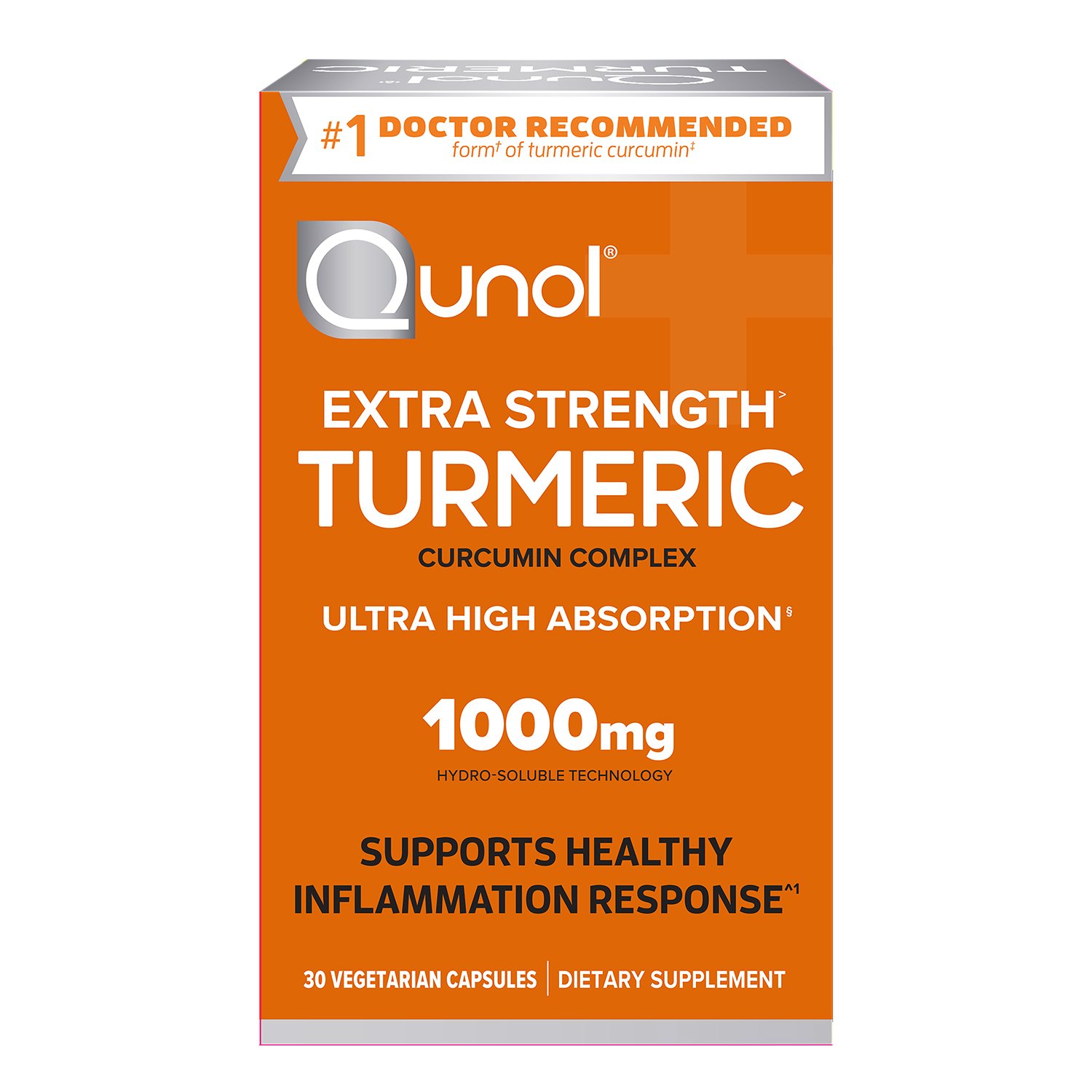 QUNOL Extra Strength Turmeric 1000 mg Softgels, 30 ct
