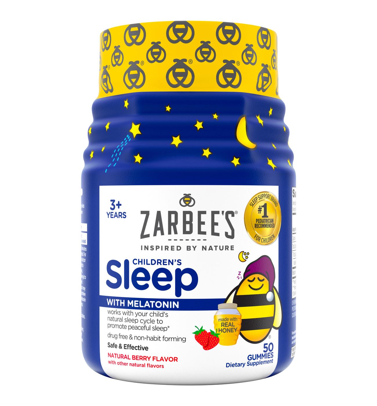 Zarbee's Children's Sleep Gummies + Melatonin - Berry; image 1 of 6