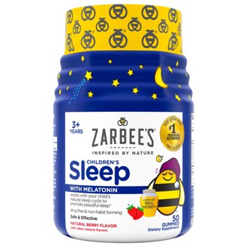 Zarbee's Children's Sleep Gummies + Melatonin - Berry, 50 ct