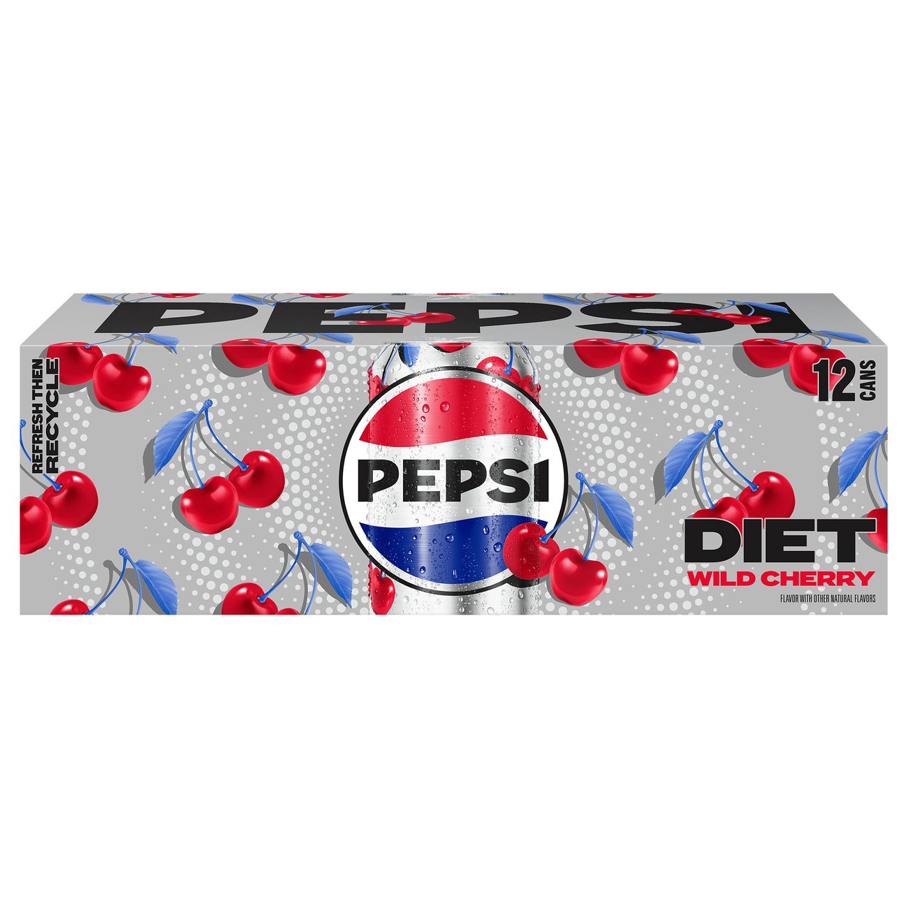 Pepsi Wild Cherry Diet Cola 12 pk Cans - Shop Soda at H-E-B