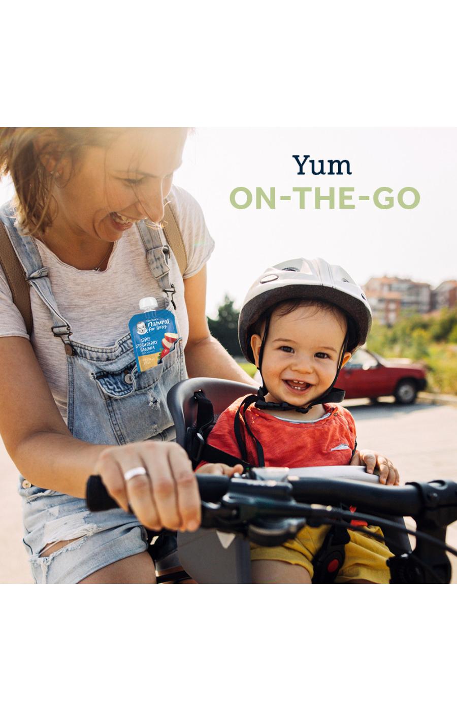 Gerber Snacks for Toddler Grow Strong Pouch - Banana Blueberry Purple Carrot Greek Yogurt & Mixed Grains; image 2 of 8