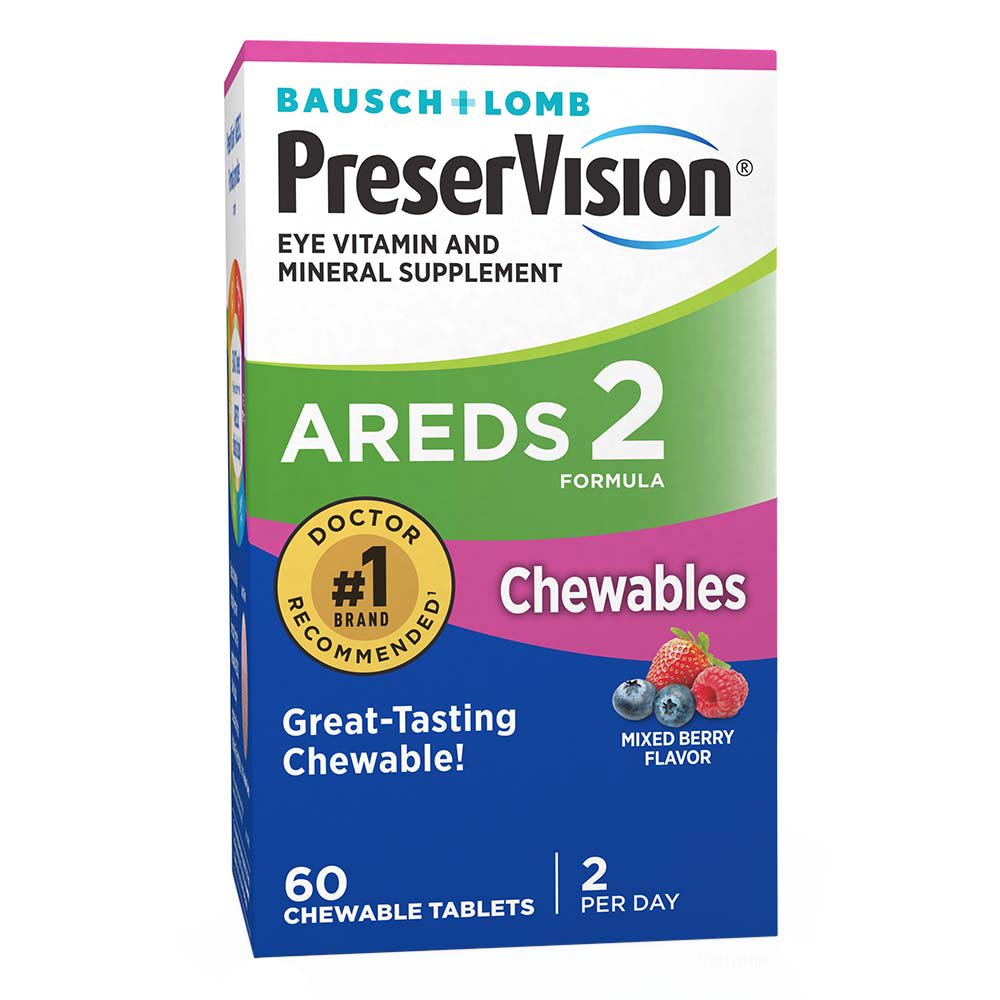 Bausch & Lomb PreserVision AREDS 2 Formula Chewables, 60 ct