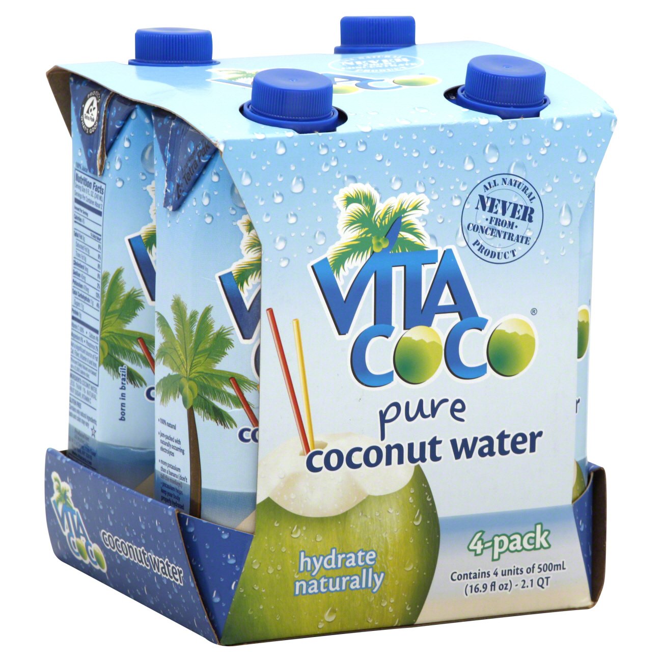 Vita Coco Pure Coconut Water 16.9 oz Bottles Shop Coconut Water at HEB