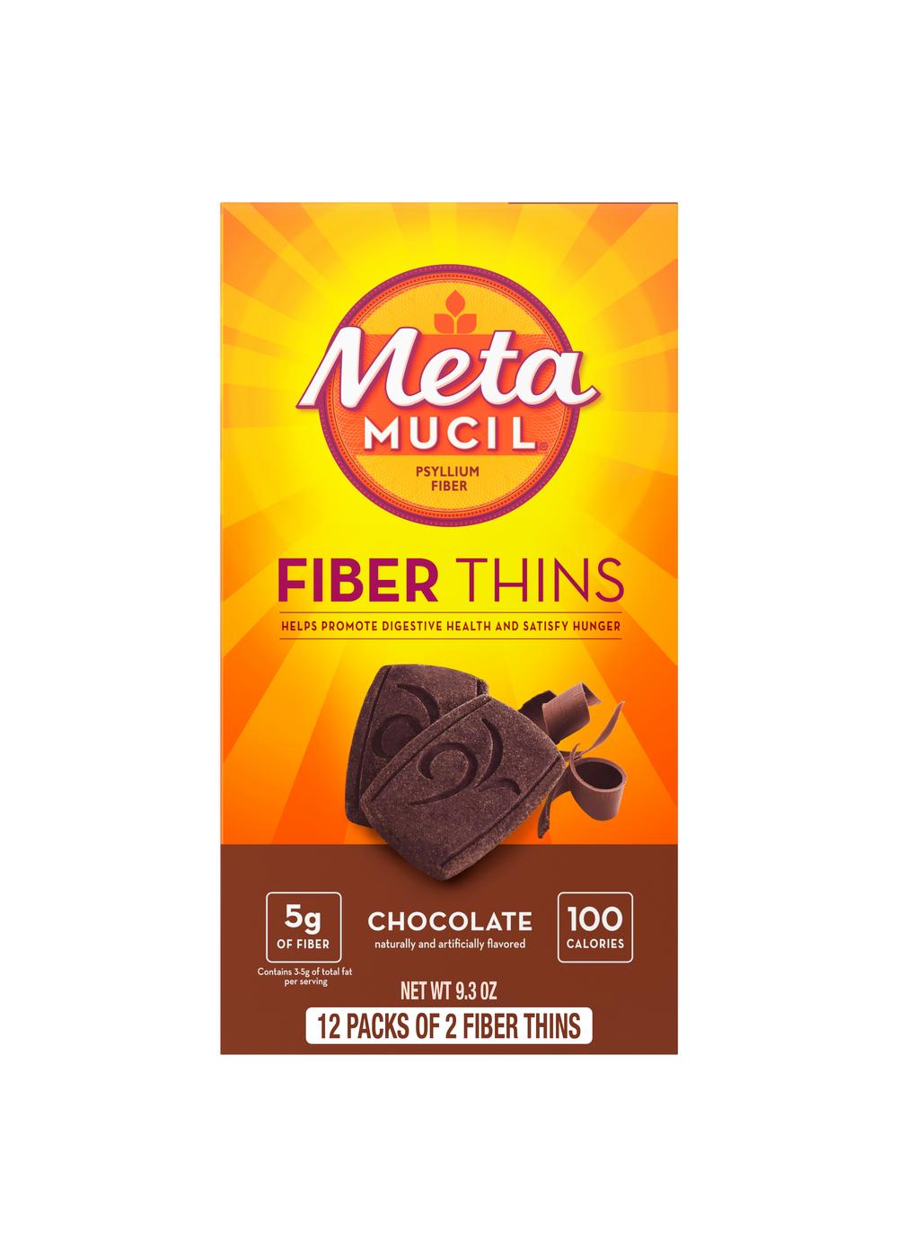 Metamucil Fiber Thins - Chocolate; image 1 of 4