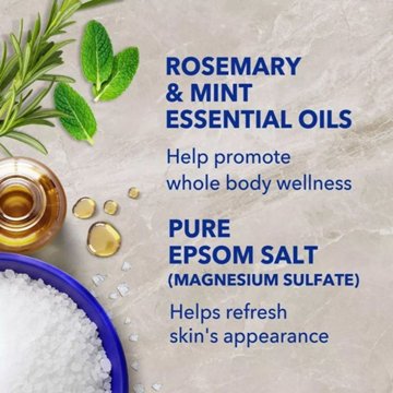 Dr Teal's Foaming Bath Wellness Therapy - Rosemary & Mint, 34 oz