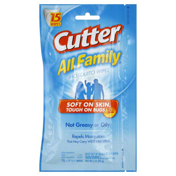 Cutter All Family Mosquito Wipes Shop Insect Repellant at HEB