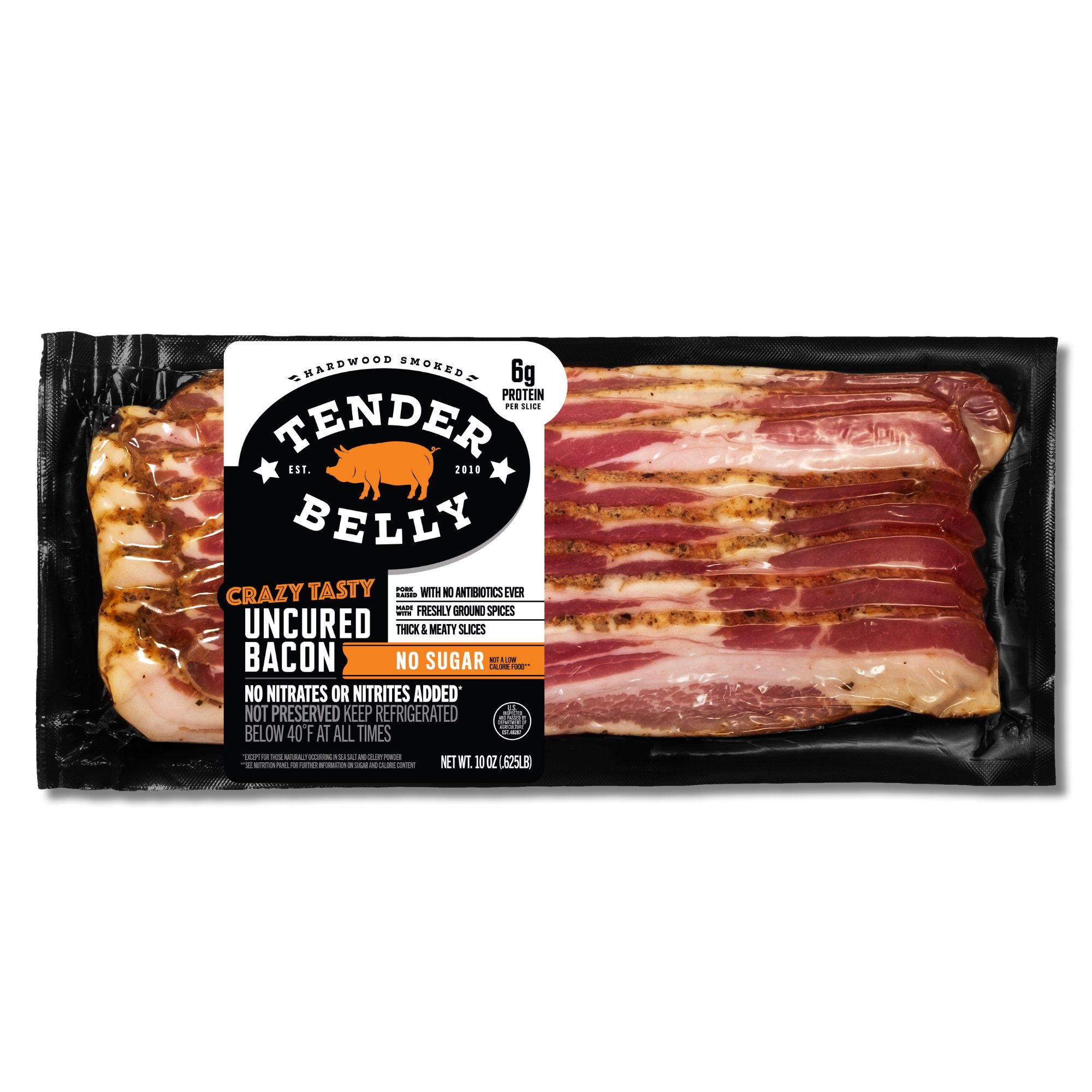 Tender Belly Uncured No Sugar Smoked Berkshire Bacon - Shop Bacon 