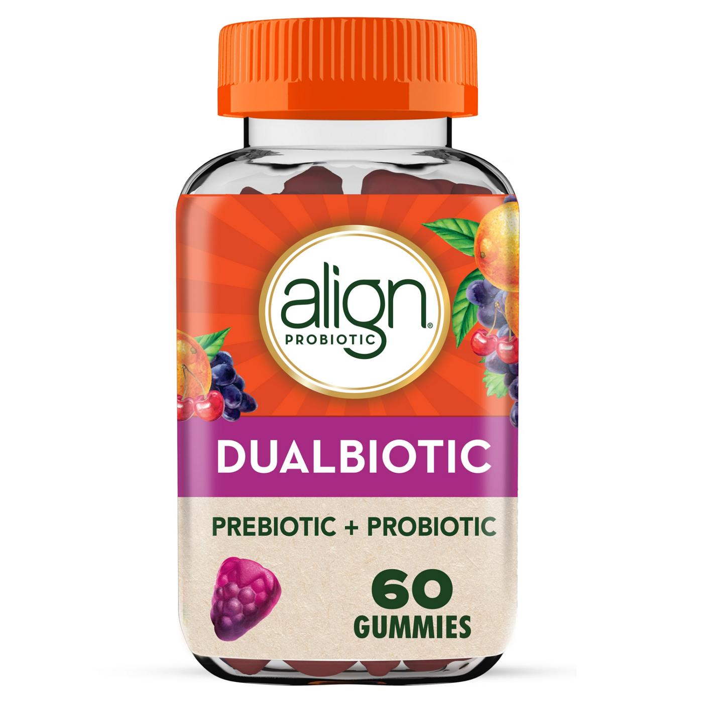 Align Dualbiotic Prebiotic + Probiotic Gummies; image 1 of 9