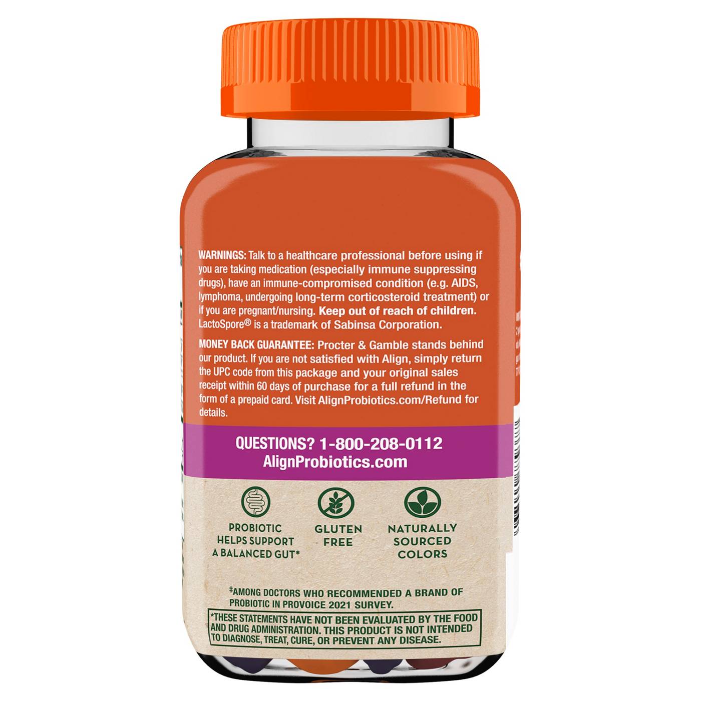 Align Dualbiotic Prebiotic + Probiotic Gummies; image 7 of 9